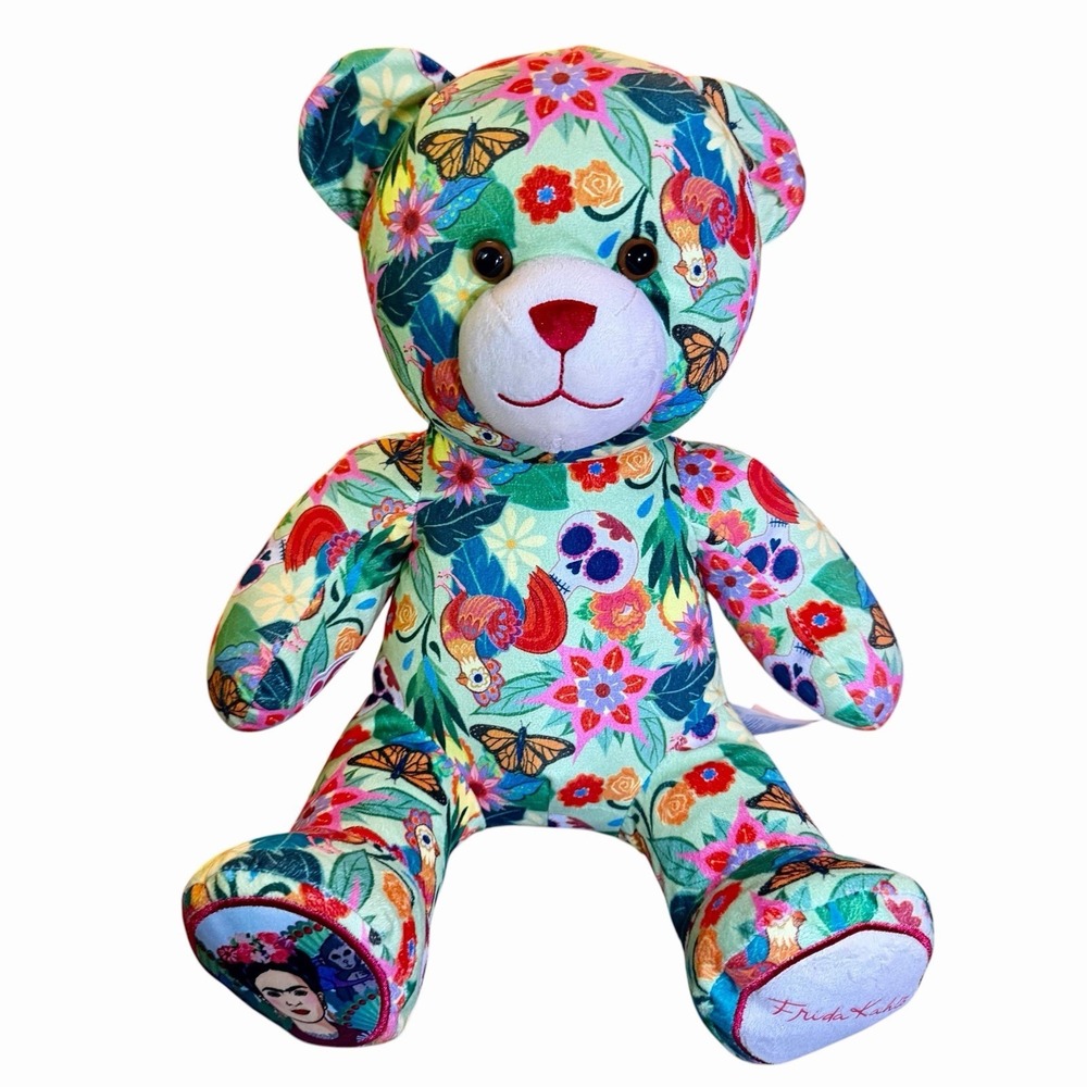 Build-A-Bear Frida Kahlo Icon Collage Teddy Bear 12" Without Headband - Picture 4 of 16